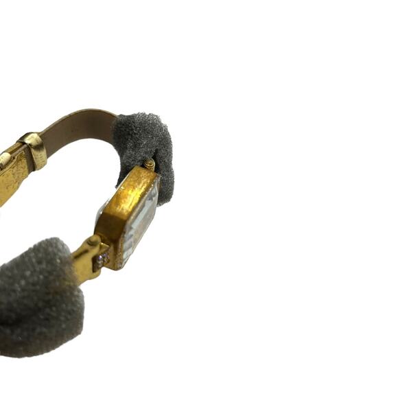 Elizabeth Taylor Watch Ladies Gold Tone Japan Movement Rhinestone Face New Retro - Picture 5 of 16